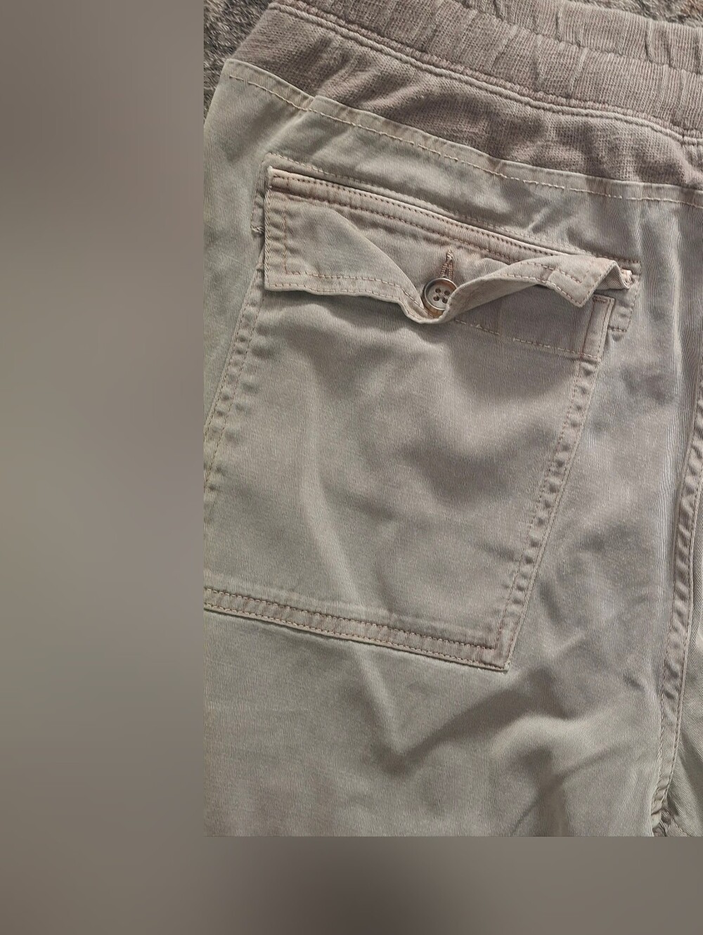 James Perse Mixed Media Pant in Coyote - Picture 13 of 16